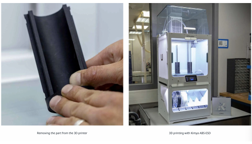 Grupul Haenssler  Utilizarea filamentului Kimya ABS-ESD cu sistemul de filament deschis Ultimaker