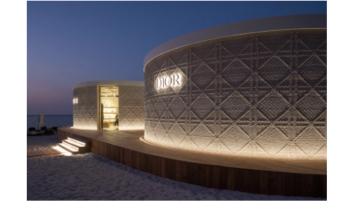 Dior și marea surpriză: un magazin pop-up printat 3d cu materiale eco-friendly