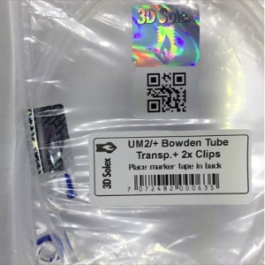 3D Solex Bowden PTFE Tube & Clips UM2-UM3